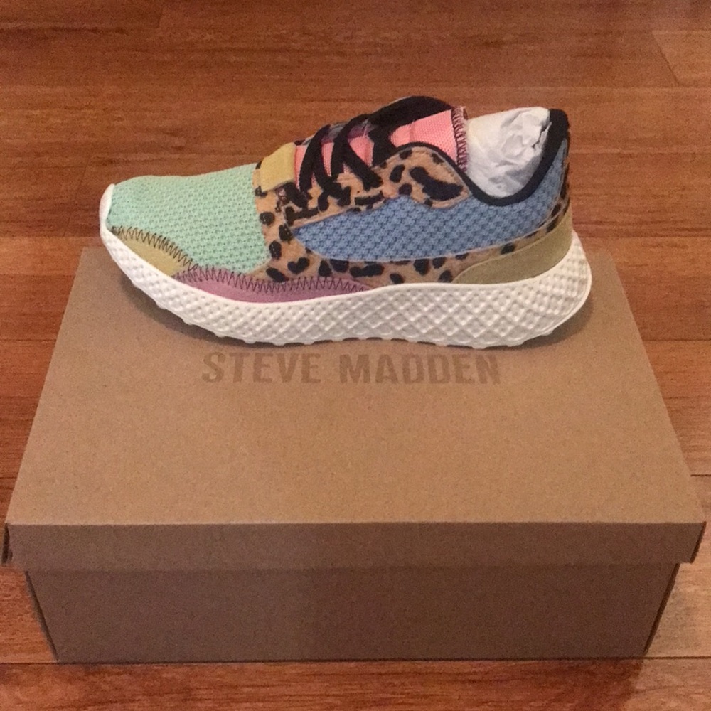 STEVE MADDEN RUN LEOPARD MULTI SHOE